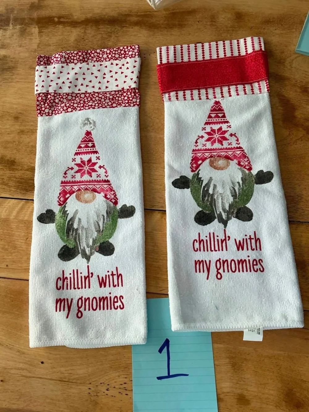Handmade Christmas Hanging Kitchen Towel Set